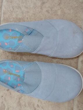 Spenco Siesta Nuevo Bokeh - Women's Layered Siesta Mule Blue Fog -Size 8